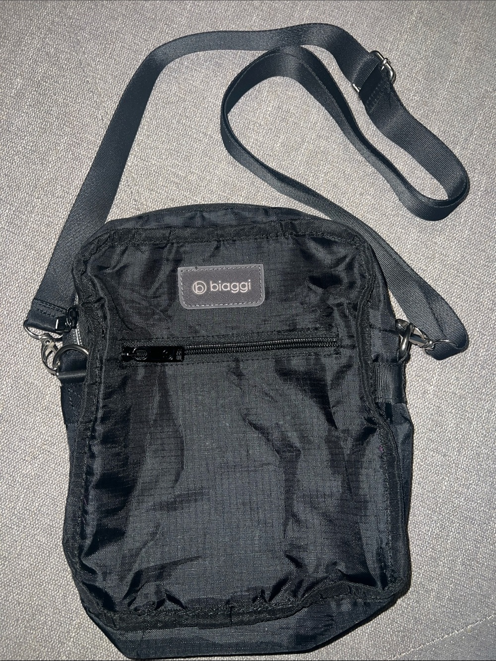 Biaggi Flexmates Convertable Black/Purple  Crossbody/Belt Bag - Lightweight